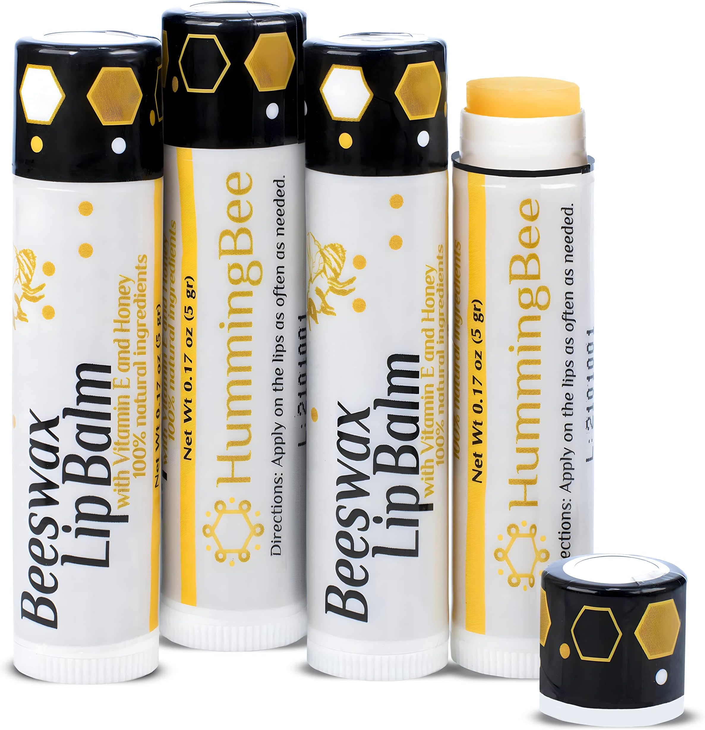 Beekeeper Made Beeswax Bulk Lip Balm, 40 Count Honey Flavor For Men, Women, and