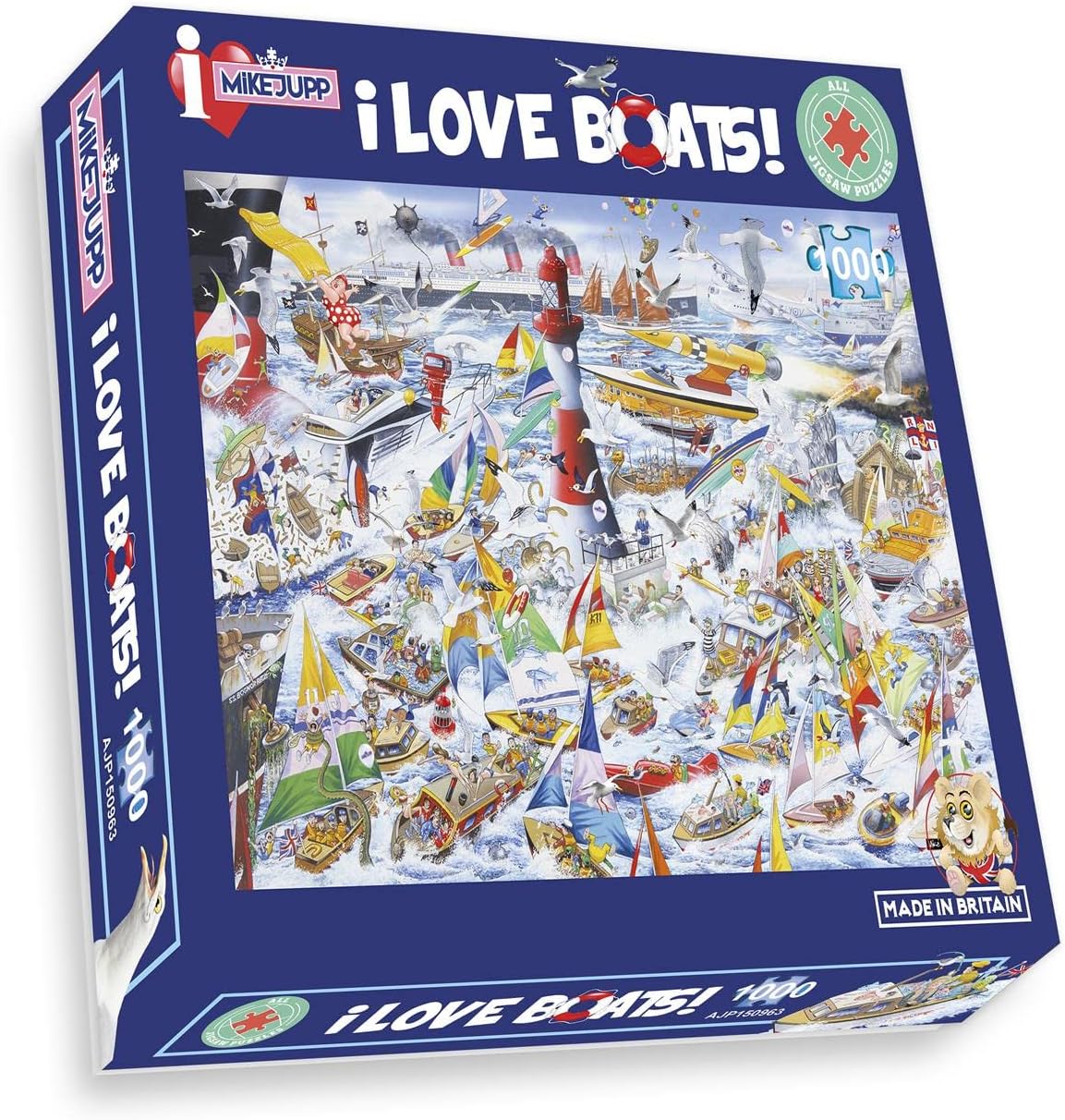 Mike Jupp Jigsaw Puzzles I Love Boats 1000 Piece Jigsaw Puzzle For