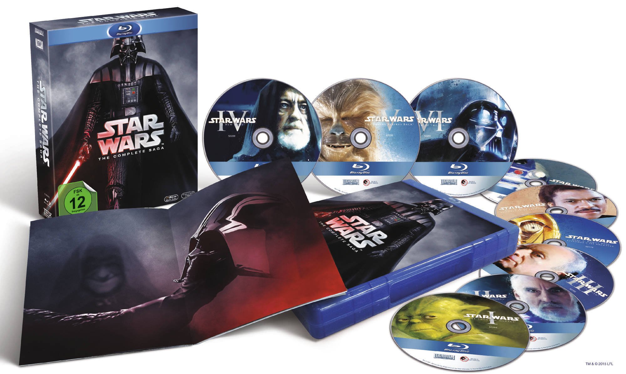 STAR WARS COMP SAGA 1-6(9-BD)DS