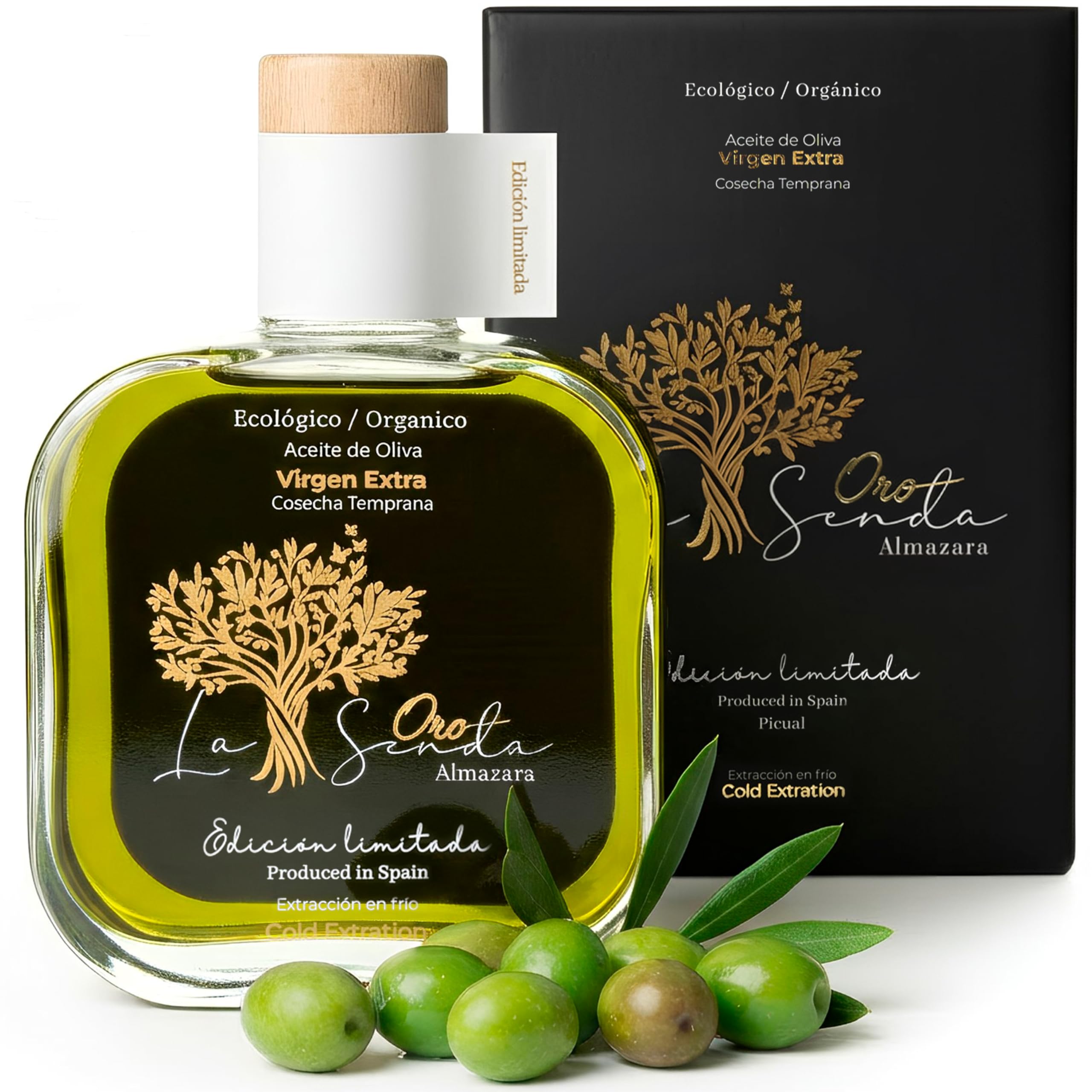 Huile d'olive vierge extra ÉDITION LIMITÉE – Récolte précoce d'olives Picual 100% bio, extraction à froid | Intensité aromatique et saveur fruitée intense | Le 6 città più salubri del mondo