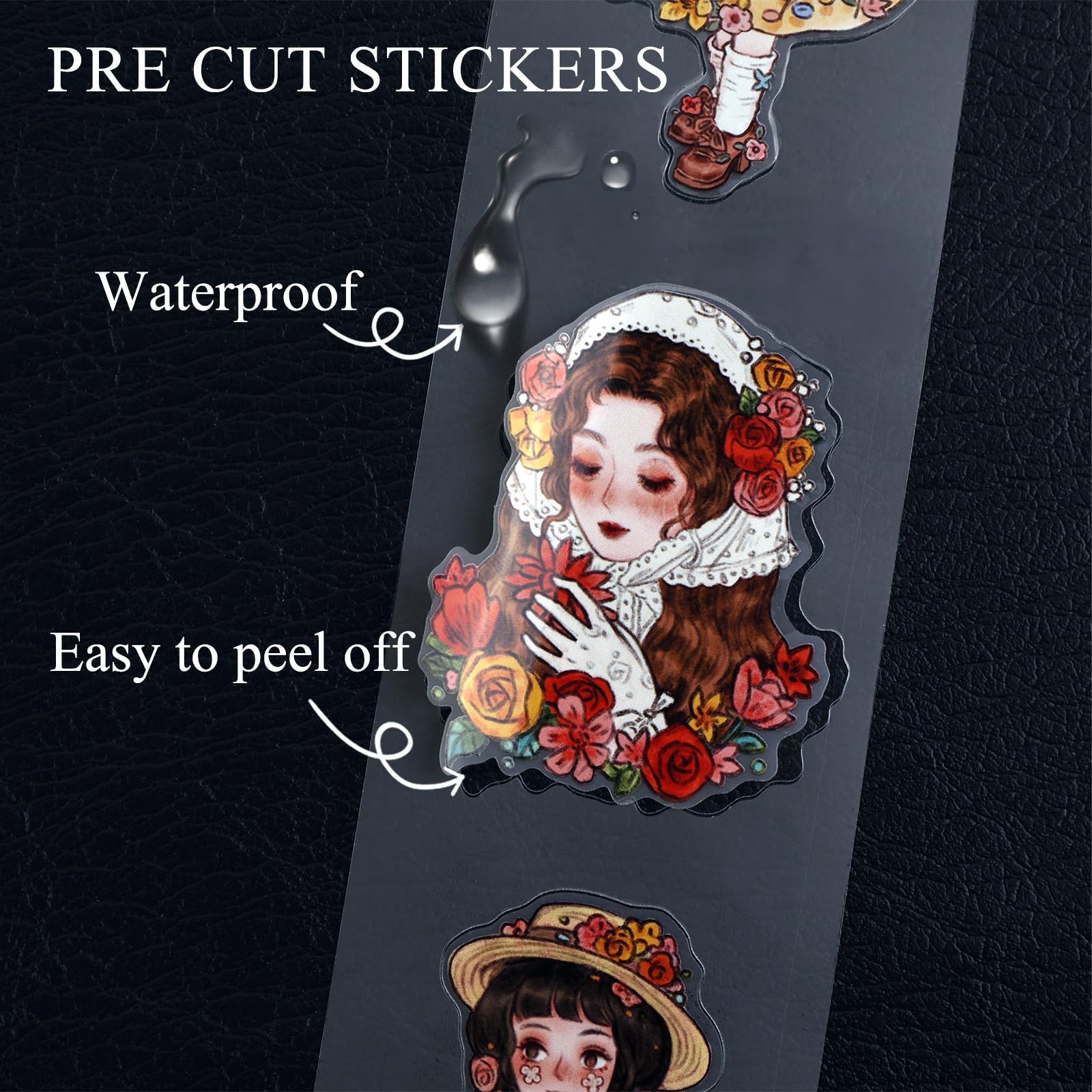 Amazon.com: Dizdkizd Cute Flower Girl PET Tapes & Washi Tapes