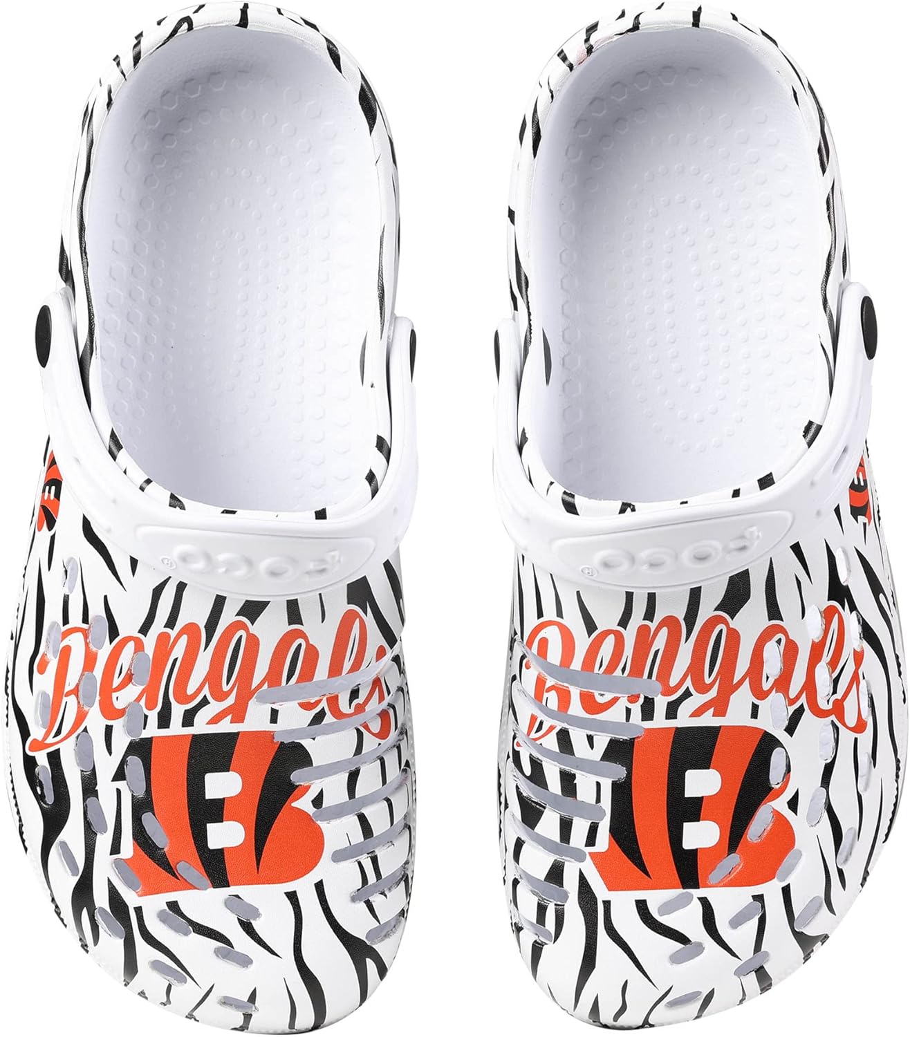 FOCO Women's NFL Team Logo Garden Water Sandals Shoes Slipper Clogs with Stap