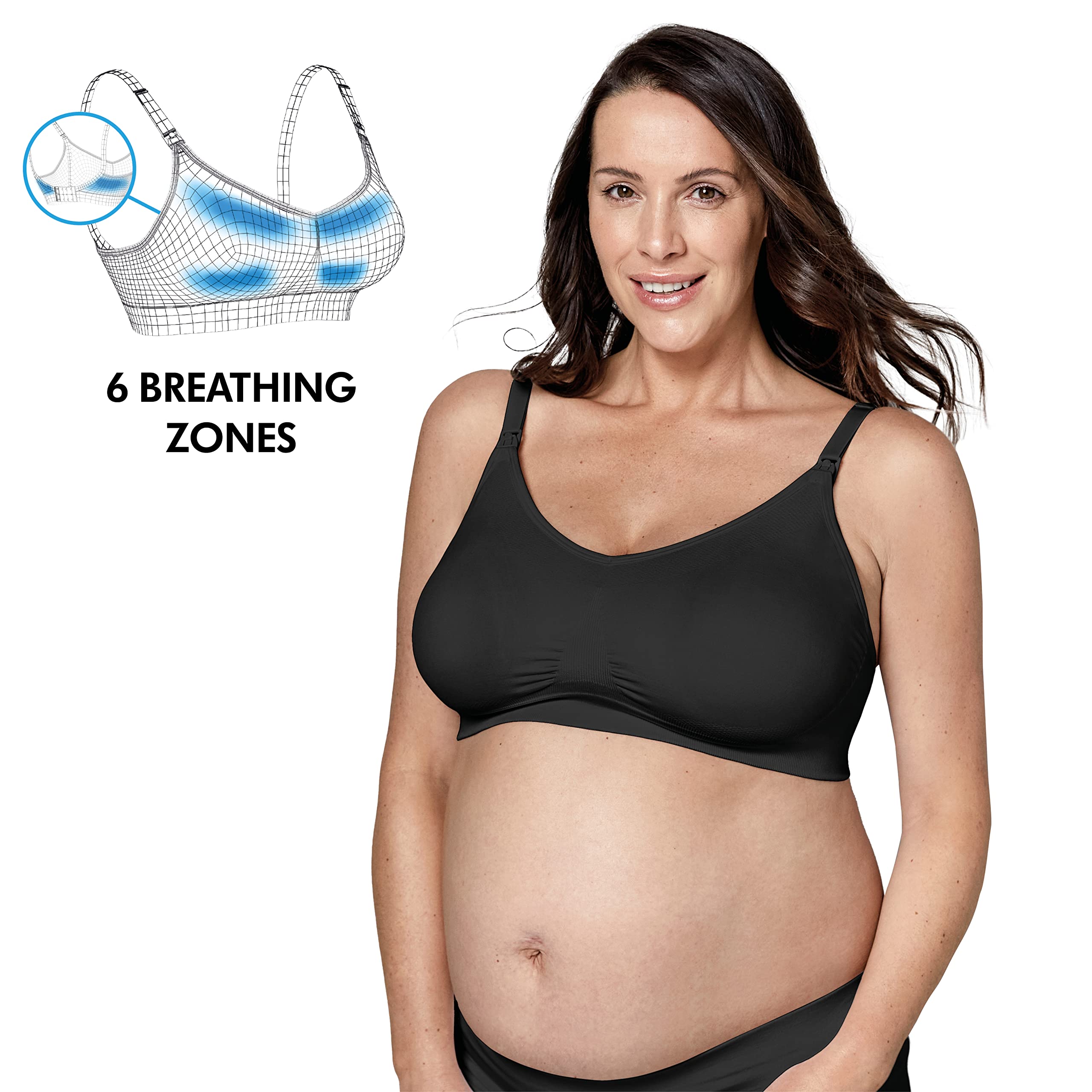 Medela Soutien-Gorge de maternité et d'allaitement Keep Cool Ultra, sans Coutures avec 6 Zones de Respiration, Tissu Doux au Toucher et Soutien supplémentaire