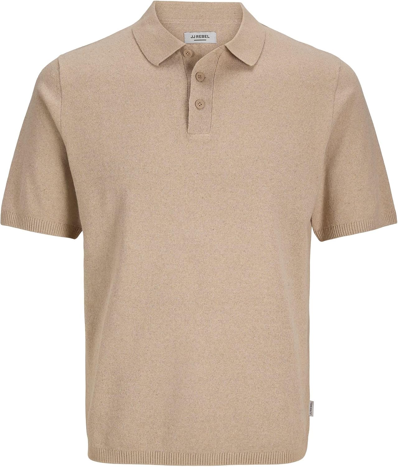 JJ REBEL Jrebcallum Knit Polo Ss męska koszulka polo