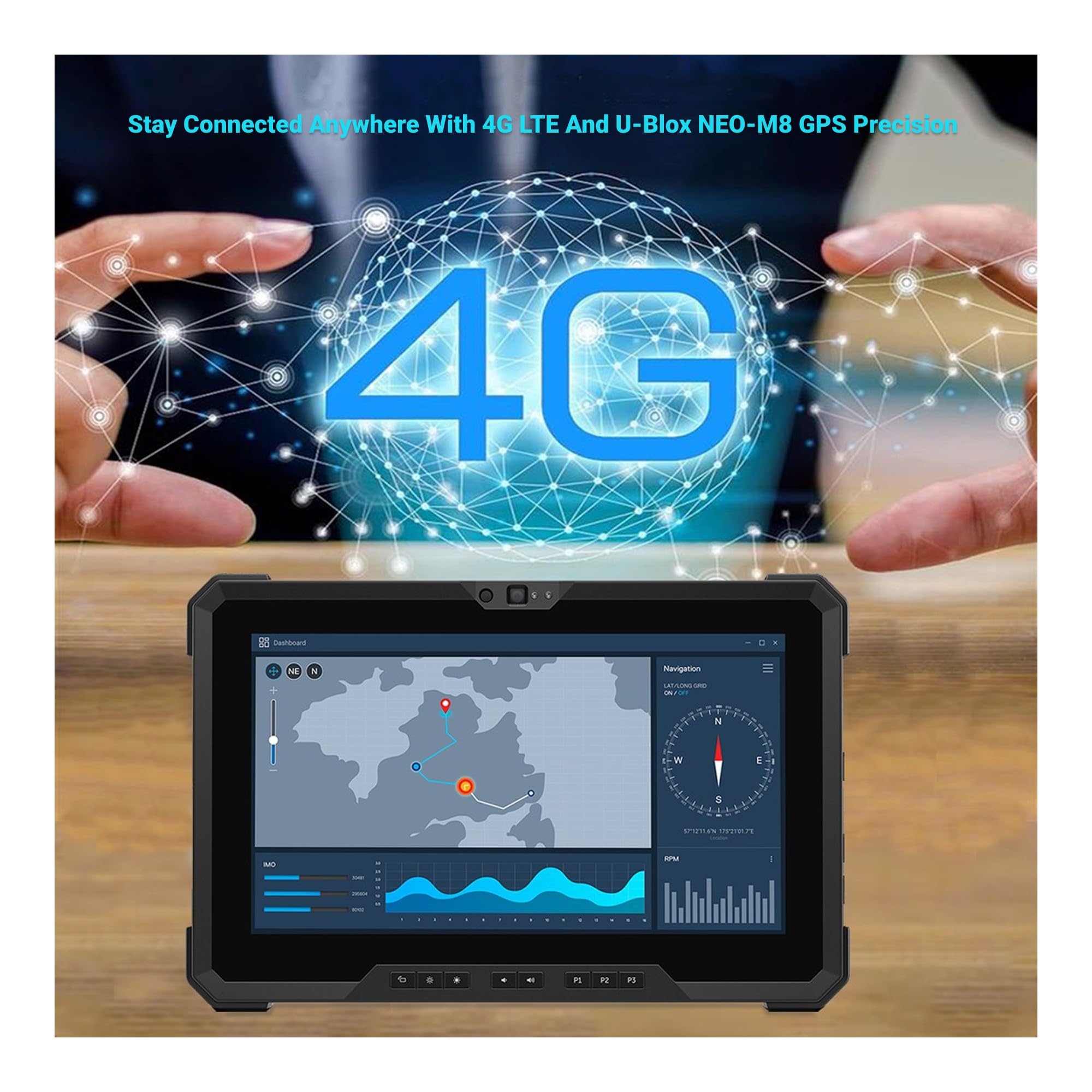 Dell Latitude Rugged Extreme 7220 Detachable 2-in-1 Laptop Tablet Touch