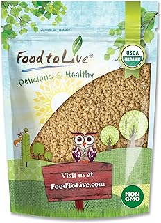 Food to Live Organic Whole Wheat Couscous, 1 Pound – Non-GMO, Kosher, Ra...