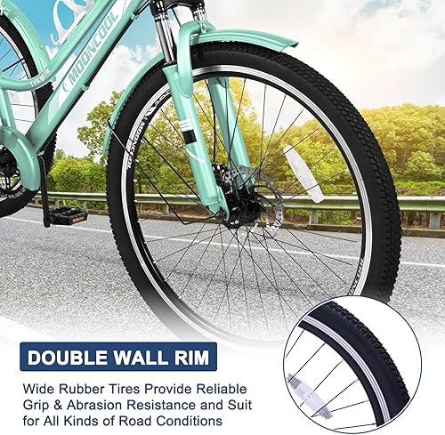 Miniatura 4 de Barbella Bicicleta de montaña para adultos, 7 velocidades y tres ruedas, triciclo de montaña para adultos, triciclo de crucero, triciclo de 242627.5