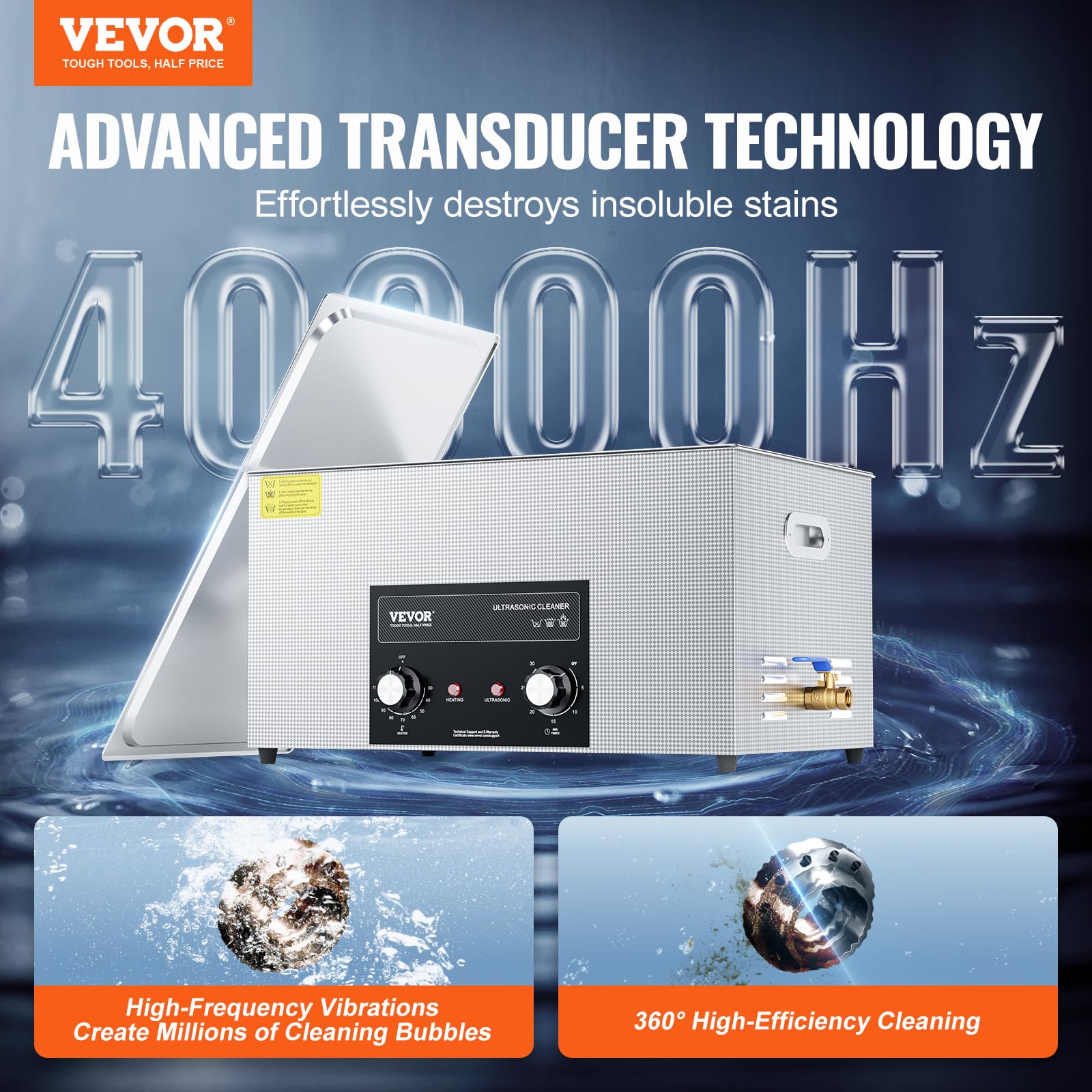VEVOR 6 L ultrasone reiniger, 304 roestvrij staal, professionele draaiknopbediening, ultrasone reiniger met verwarmingstimer voor sieraden, horloges, printplaten, kleine onderdelen, tandheelkundige VEVOR 6 L ultrasone reiniger, 304 roestvrij staal, professionele draaiknopbediening, ultrasone reiniger met verwarmingstimer voor sieraden, horloges, printplaten, kleine onderdelen, tandheelkundige