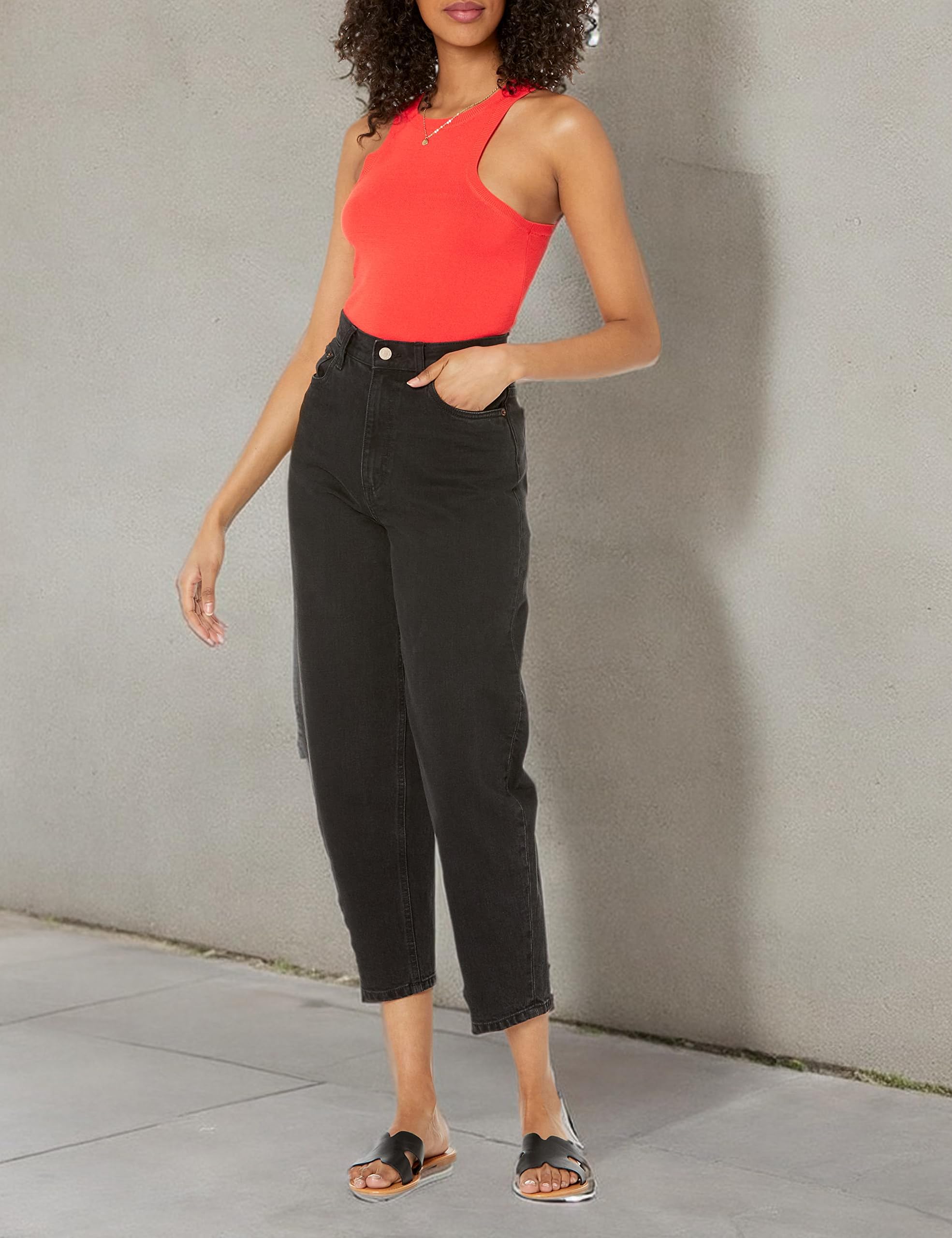 The Drop Women's @Lucyswhims Fitted Cutaway Racer Tank Sweater