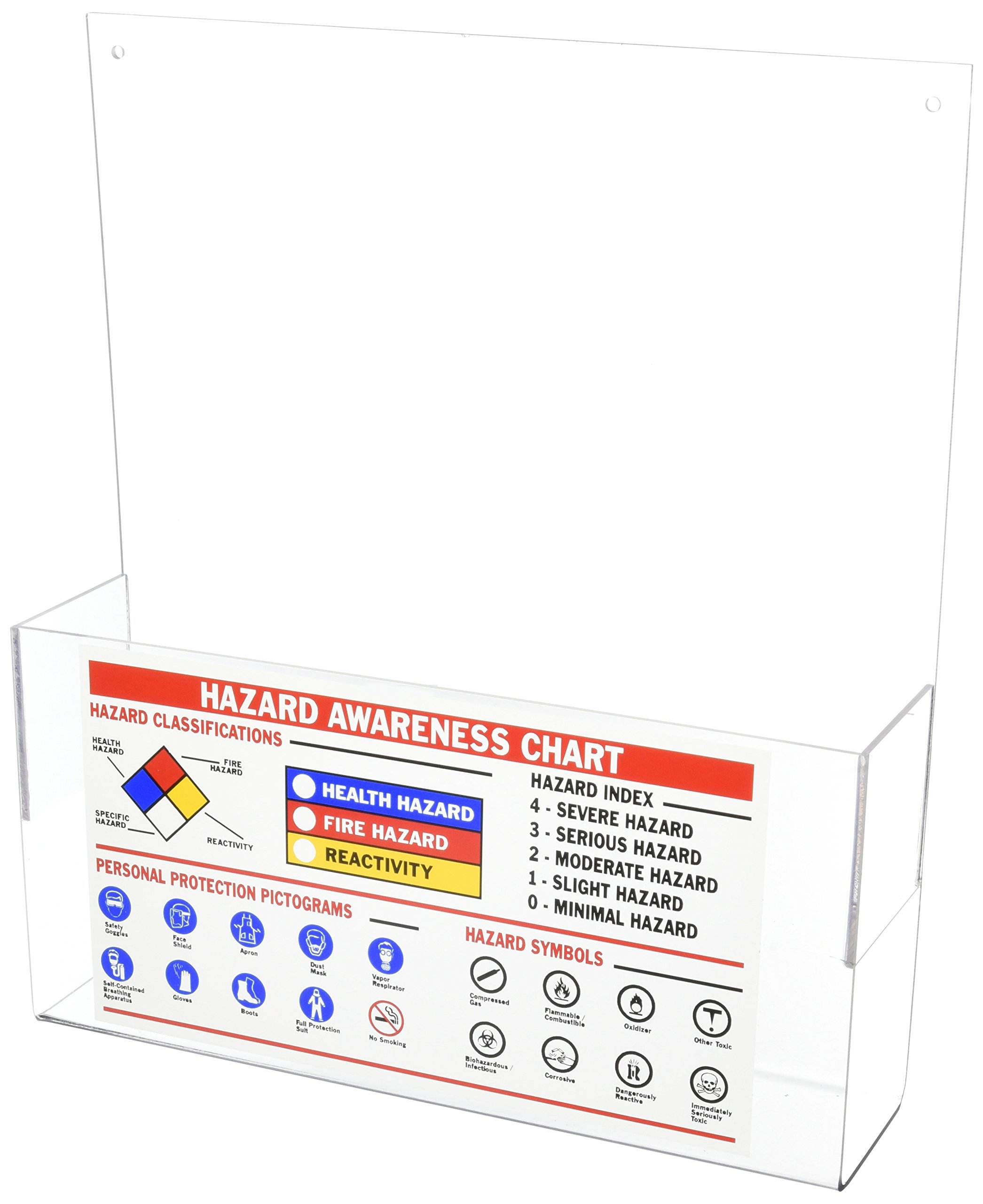 Brady 58681 gafas de seguridad soporte, acrílico, 11 – 1/2 "Altura