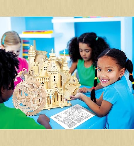 Miniatura 7 de Puzzled Rompecabezas 3D de madera de dragón y fénix de la suerte, rompecabezas de madera de dragón y fénix, rompecabezas educativo de bricolaje de