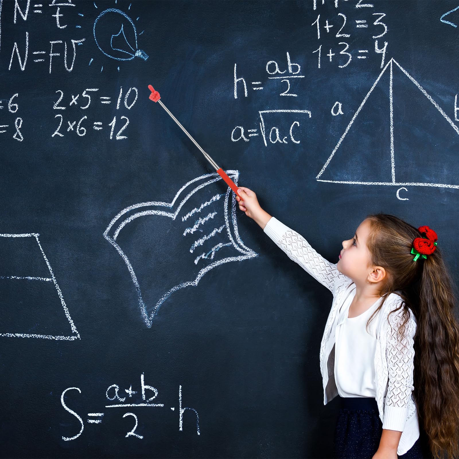 8er Set Zeigestäbe - Ausziehbarer Teleskop-Pointer Für Lehrer & Präsentationen