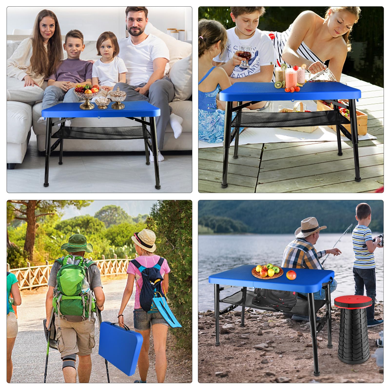 campingtisch mit hocker ZTMT Kleiner Klapptisch und Hocker, Campingtisch, tragbarer Tisch, höhenverstellbar, Campingtisch, der sich leicht zusammenklappen lässt, 1,2 m Outdoor-Klapptisch, Picknicktisch, Wohnmobiltisch Sonstiges Bender Type:Two String Which pedals fit on Model:Tambourine Pedal