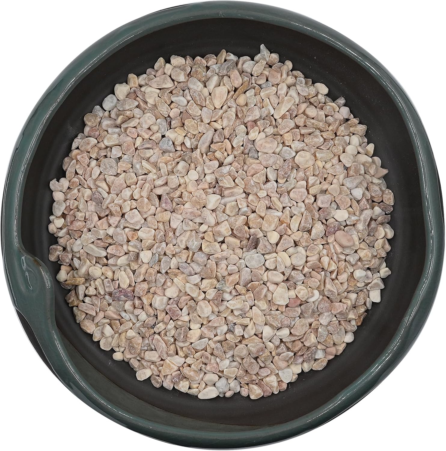 30 LBS GreyMixed Pea Gravel, Natural Succulent and Cactus Gravel Pebbles, Pebbles for Indoor Plants, Natural Gardens Mulching, for Houseplants, for Aquarium Gravel, to Maintain Soil Aeration(4-6mm)