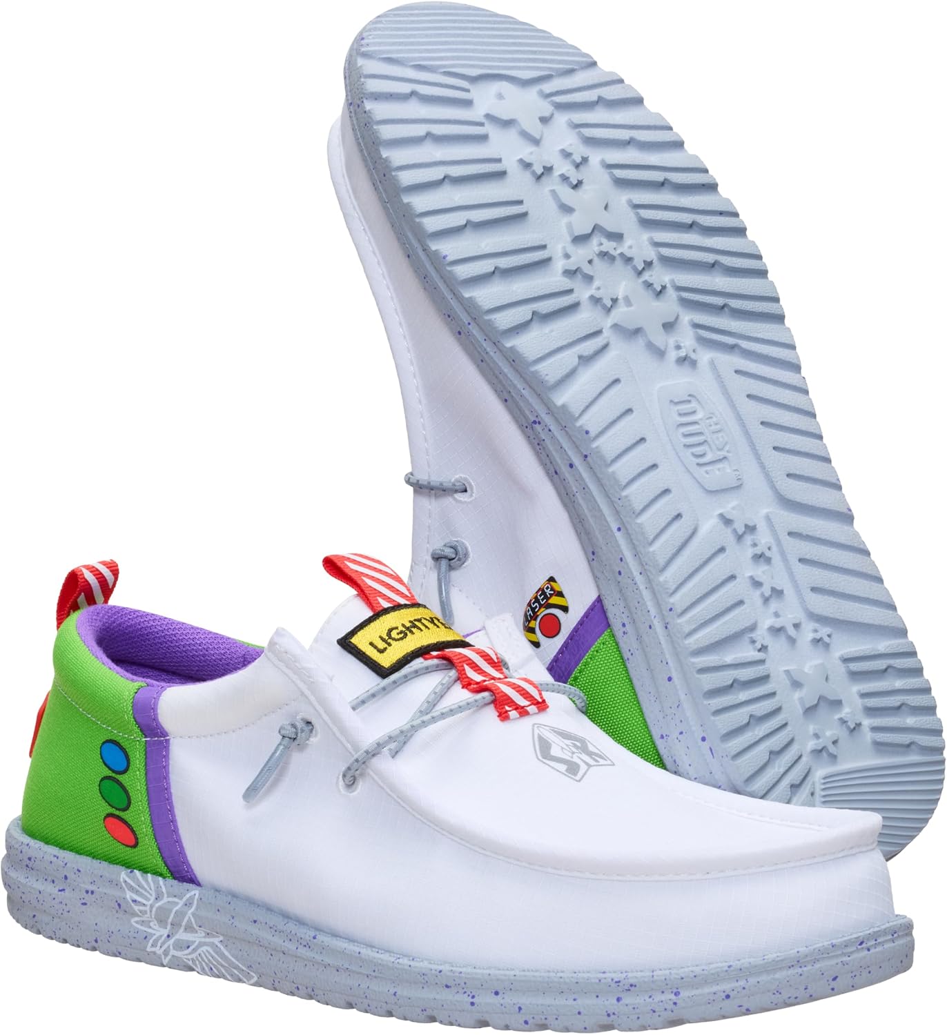 HEYDUDE Men's Toy Story Wally Funk Slip On Shoe | Buzz Lightyear | Sheriff Woody | Lightweight Casual Loafer image 4