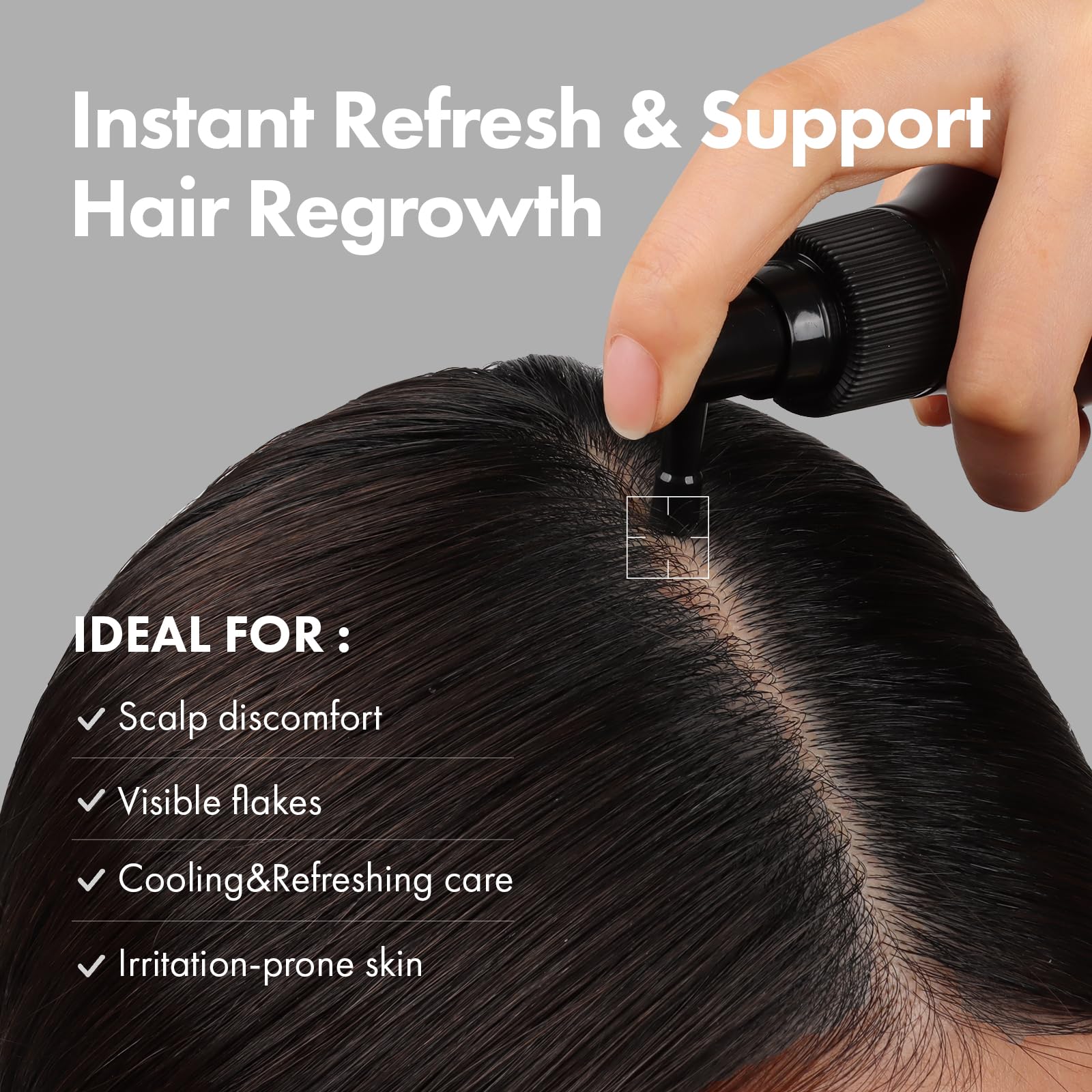 TOSOWOONG Real Biotin Scalp Tonic for Men & Women | Spray Cuoio Capelluto & Capelli | Effetto Rinfrescante Istantaneo, Nutriente | Caffeina, Olio di Rosmarino, Tea Tree | K-Beauty 120ml / 4.05 fl.oz.