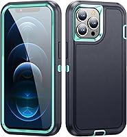 Vista 11 de Funda para iPhone 12 Pro Max para hombres, híbrida a prueba de caídas resistente, resistente, a prueba de golpes, ajuste delgado, funda protectora