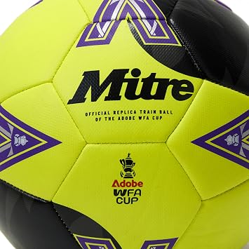 Mitre Unisex Training Womens FA Cup Football | High Performance Training Ball | Extra Durable Design, Ball