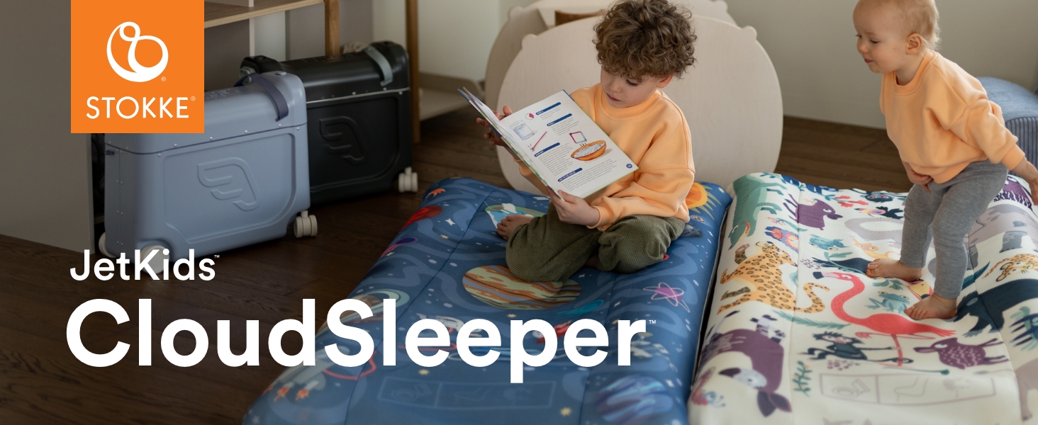 Stokke JetKids CloudSleeper, White - Inflatable Kids' Travel Bed