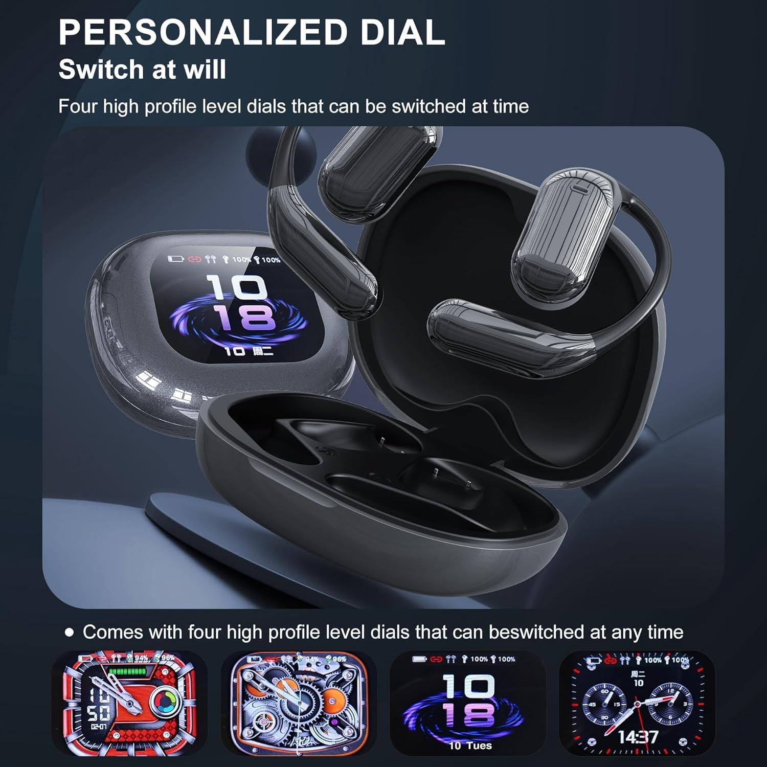 Silver Wireless Earbuds, Bluetooth Headphones, HD Sound Ear Buds for Travel (Model A) - Image 5