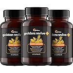 UpWellness Golden Revive + Joint Support Supplement Featuring Turmeric with Black Pepper, Quercetin, and Magnesium- Turmeric Boswellia Supplement - 6 Active Ingredients - 60 Capsules, 3 Pack