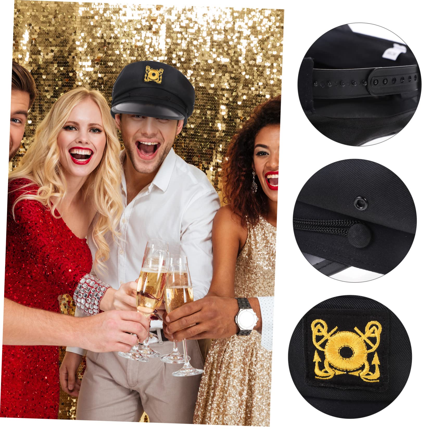 GALPADA 5piezas Sombrero De Protección UV para Mujer para Fiestas De Disfraces Nautical y Eventos Al Aire