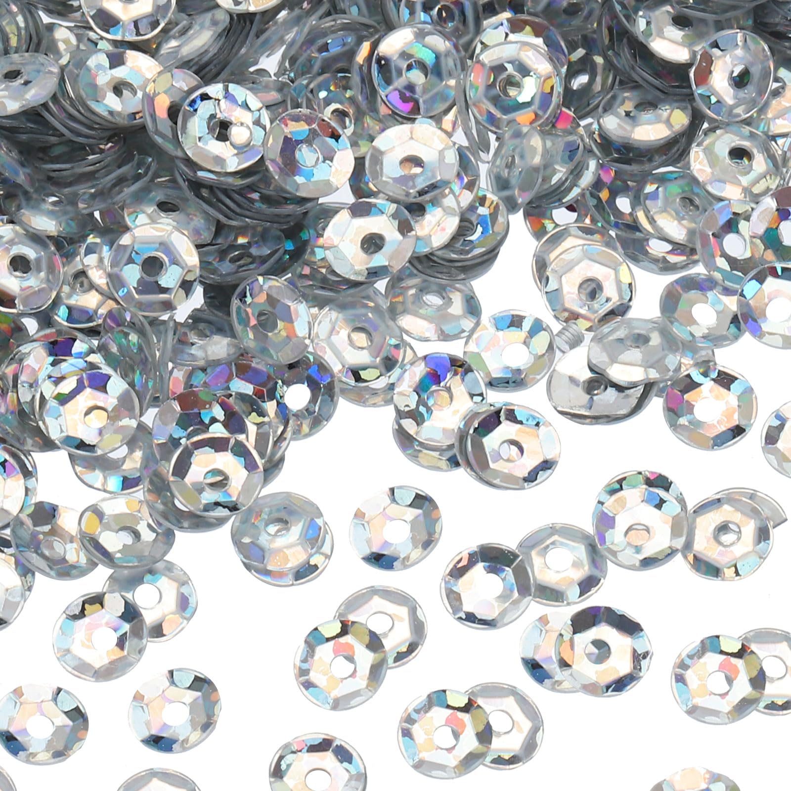 QUARKZMAN 20000 Pailletten Flach 4mm - Riesenvorrat Für Bastelprojekte In Hellgrün