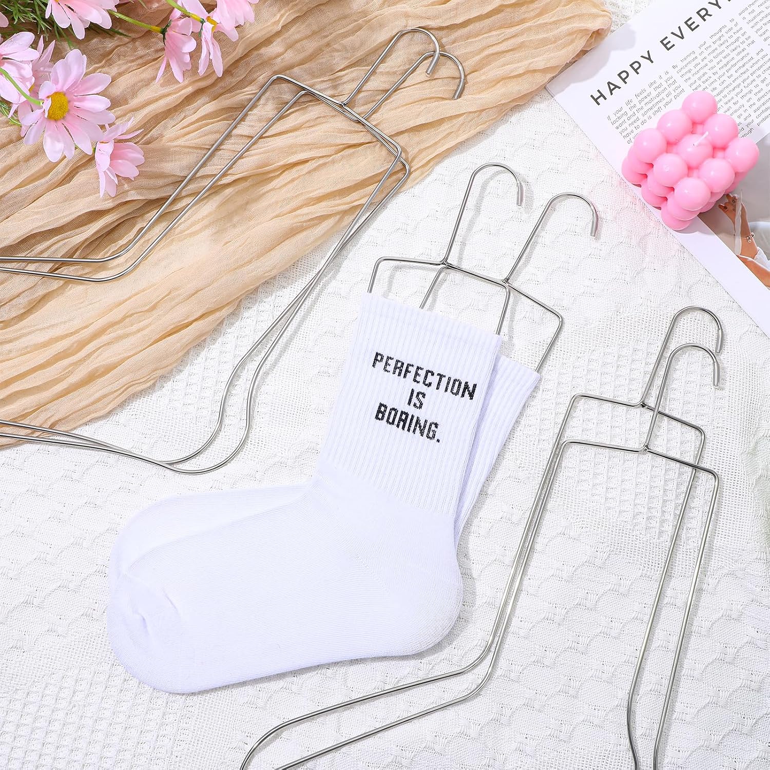 6 Pcs Sock Blockers for Knitting Pair of Stainless Steel Blockers Drying Hanger for Knitting & Crochet, Shaping, Drying, Displaying Socks