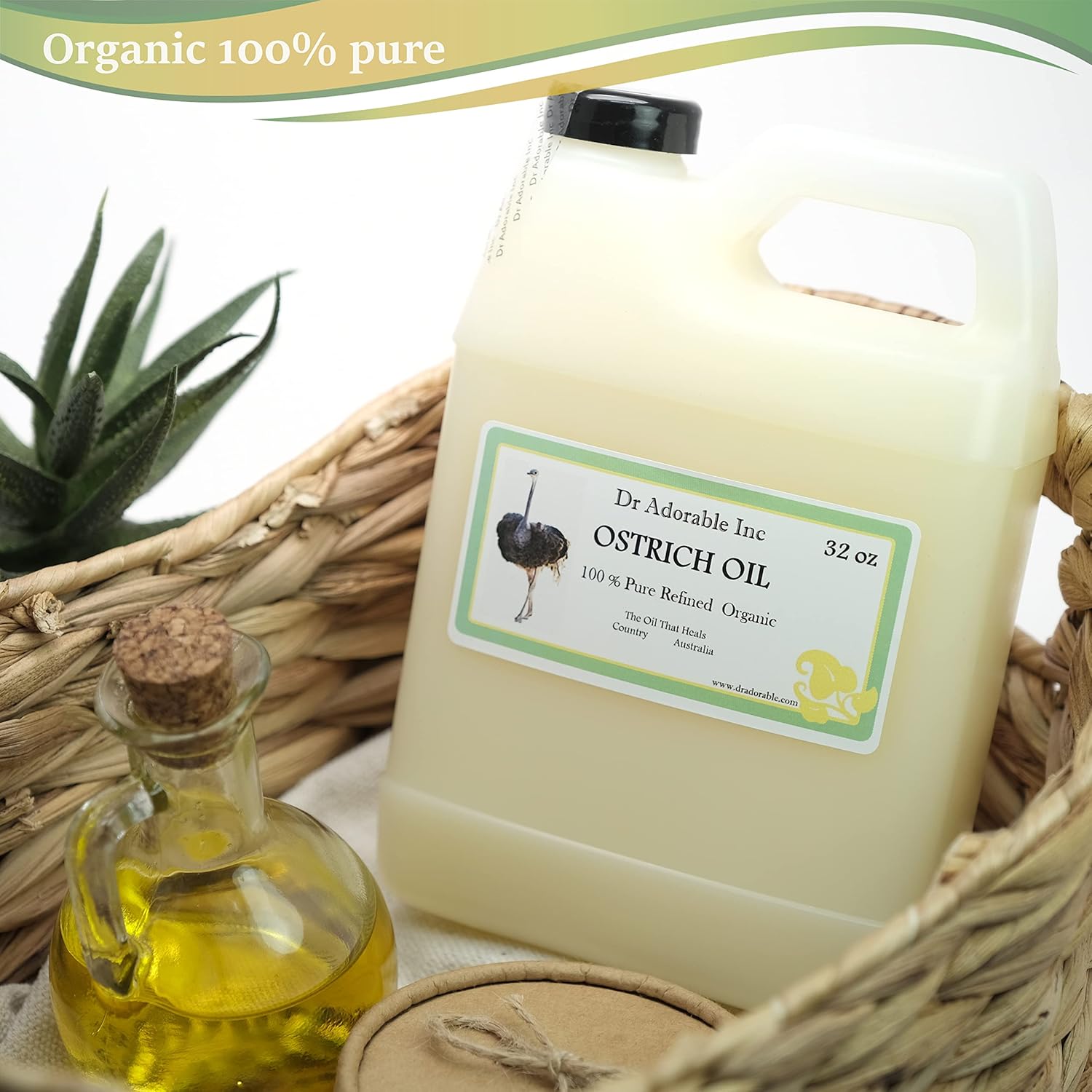 Dr Adorable - 32 oz - Ostrich Oil - 100% Pure Natural Premium Organic - Image 2