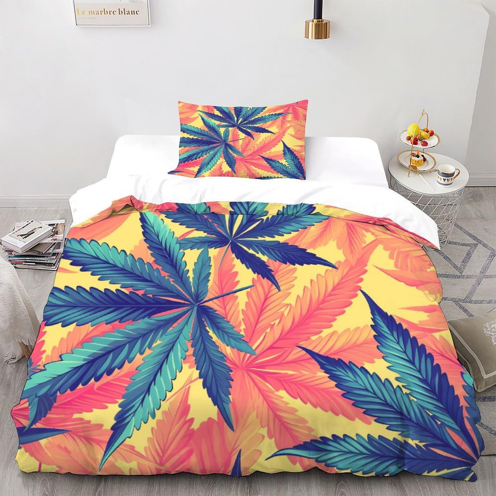 Housse de couette animals pour chambre enfant et adulte déco nature en microfibre souple
