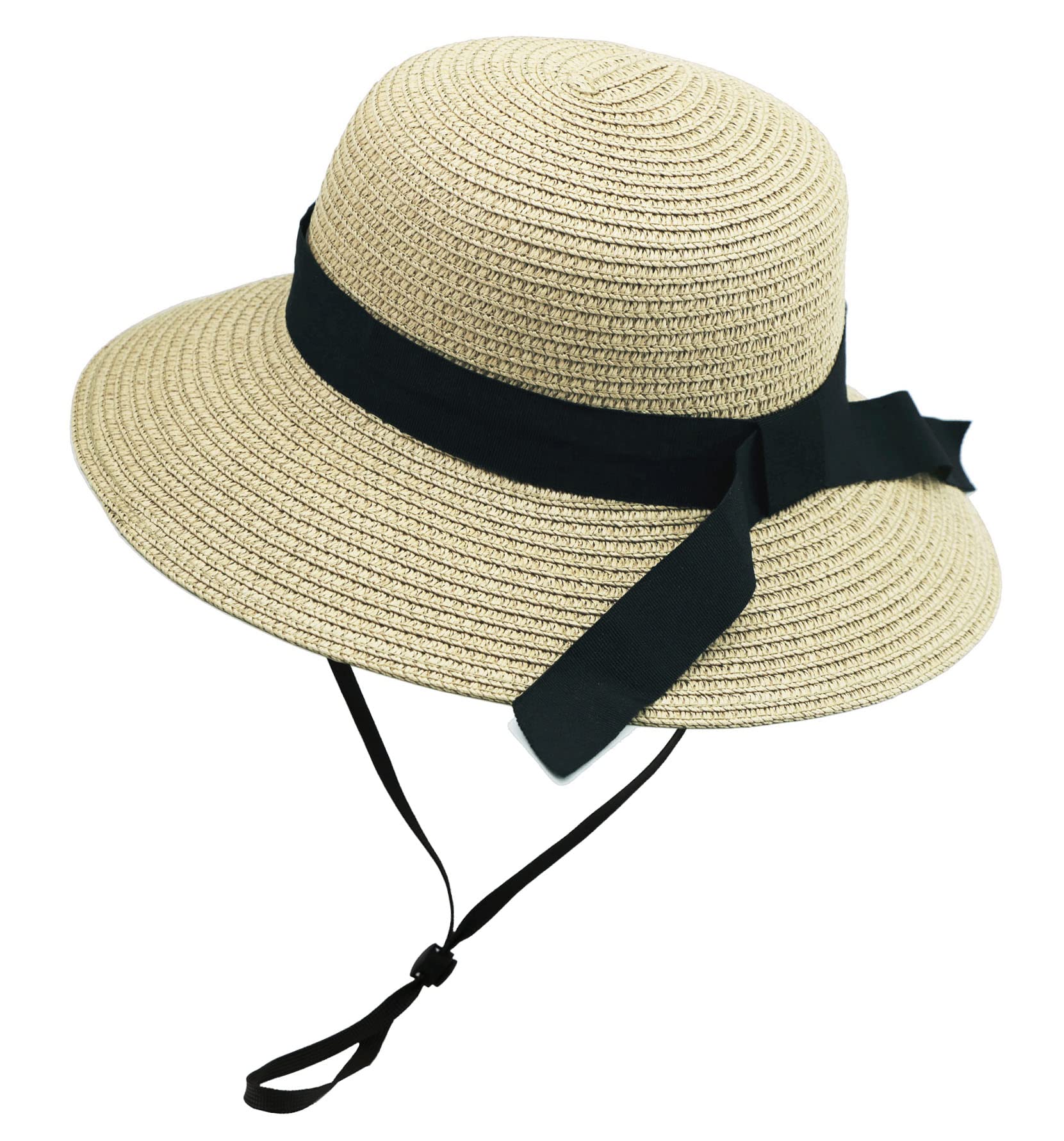 Ovoygirls Straw Sun Hat Summer Beach Floppy Hat Kids Wide