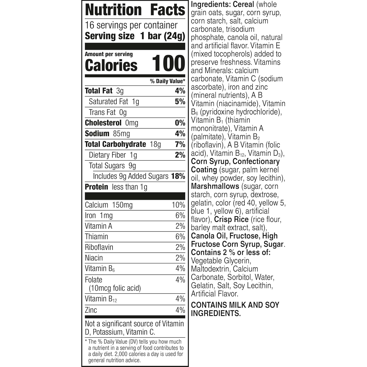 Lucky Charms Breakfast Bars, 16 Bars (Pack of 4)