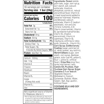 Lucky Charms Breakfast Cereal Treat Bars, Snack Bars, Value Pack, 16 ct (Pack of 4)