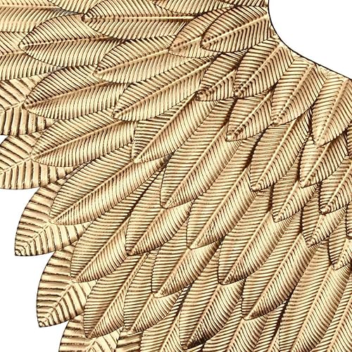 Miniatura 6 de ZAMTAC Decoración de pared antigua, alas de ángel, barra de ala de metal, cafetería, decoración de pared, hogar, dormitorio, sala de estar,