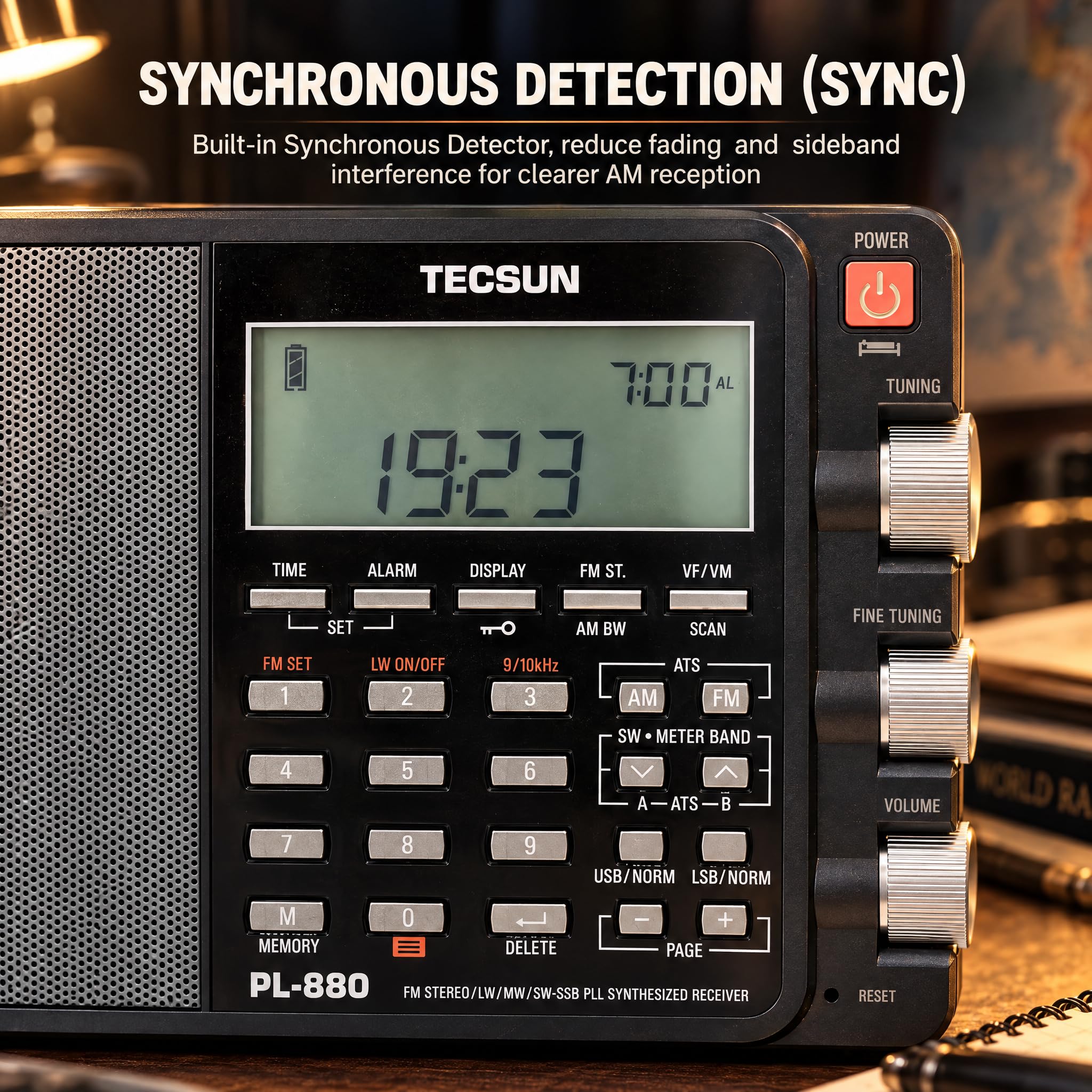 Amazon.co.jp: TECSUN PL-880 FM/LW/MW/SW SSB PLL短波ラジオ 3050局