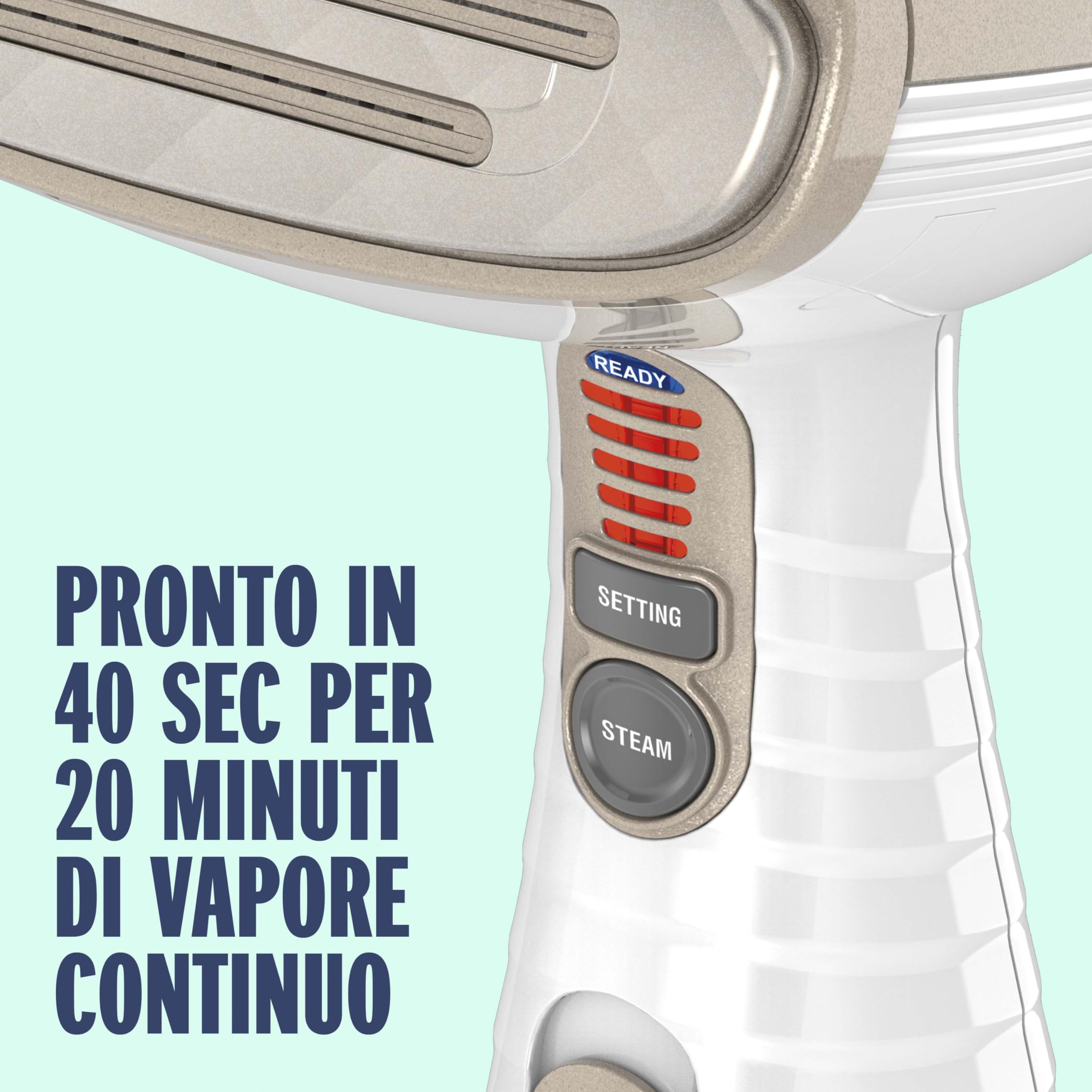 Conair GS59XE Stiratore verticale Turbo, steamer verticale, vapore 25g/min, serbatoio 230ml, 5 impostazioni, cavo 2.5m
