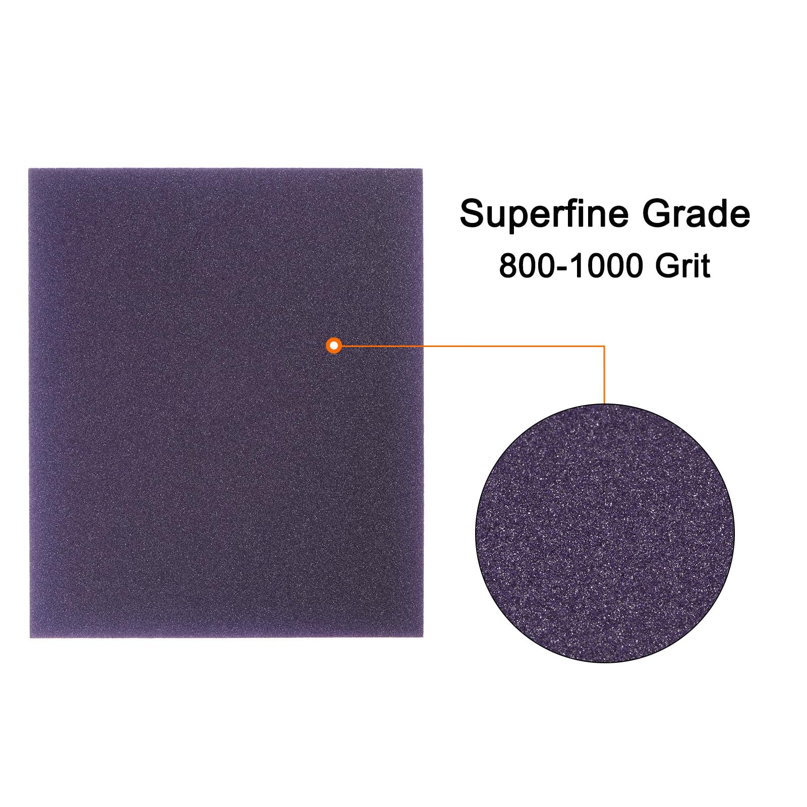 4 Blocchi Spugna Abrasiva Grana 800-1000 - 100x70x25mm, Per Levigatura A Umido E Secco - Foto 6