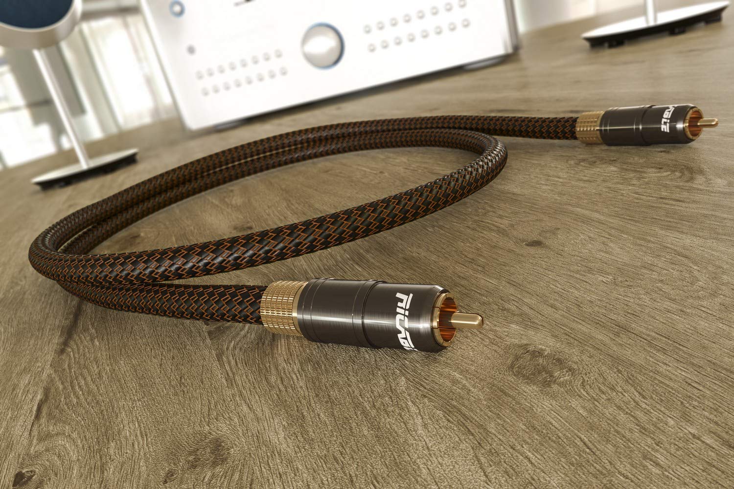Ricable MC1 Magnus Coaxial 1m - RCA Câble Audio Numérique Coaxial 75 Ohm High-End