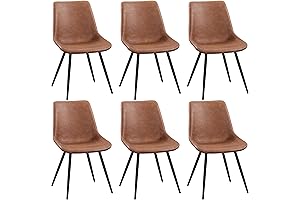 Yaheetech Modern Upholstered Dining Chairs Set of 6
