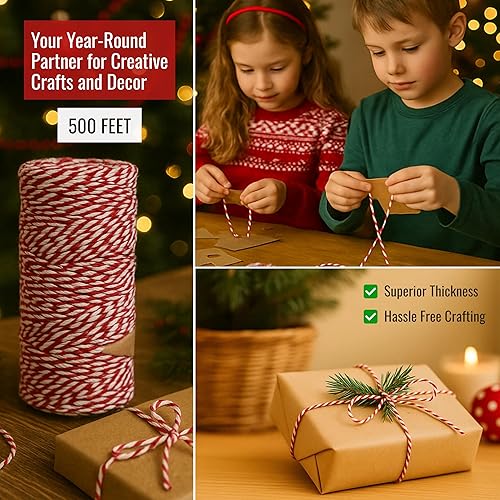 Miniatura 37 de Cordel de carnicero orgánico para cocinar y atrapar – Cuerda de cocina de algodón natural resistente de 0.047 in de 1000 pies – Cuerda apta