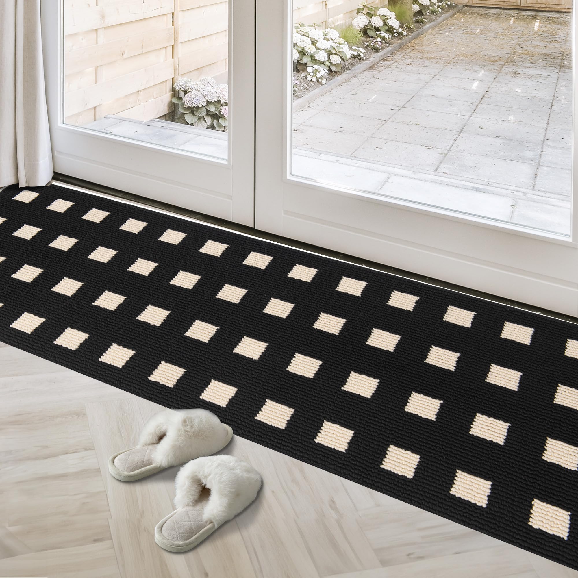 GRANNY SAYS Front Door Mat - 17.7" x 59" Outdoor Entrance Mat, Non-Slip, Low Profile, Washable Welcome Matt for Indoor/Outdoor Entryway