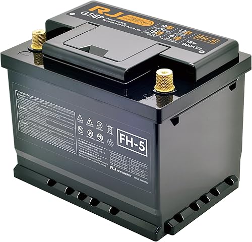 Miniatura 11 de Batería de auto de iones de sodio FH-5, batería automotriz de 12 V, negra (H7)