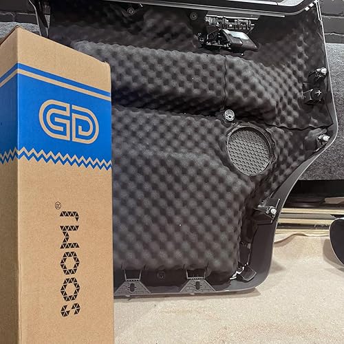 Vista 2 de SOOMJ Relleno a prueba de sonido autoadhesivo de 20 mm de espesor, espuma de insonorización acústica con diseño de huevo en forma de esponja