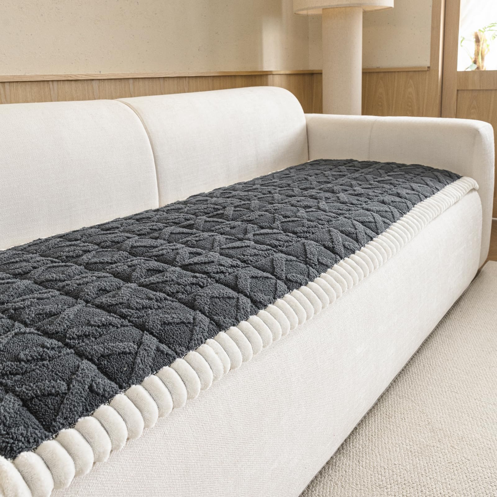 PJLZJFBY 27.6”x94.5” Couch Cover for Dogs, Washable Sofa Protector for Pets