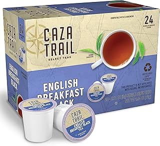 Caza Trail Black Tea Pods, English Breakfast, Single Serve (Pack of 24) (Packaging May Vary)