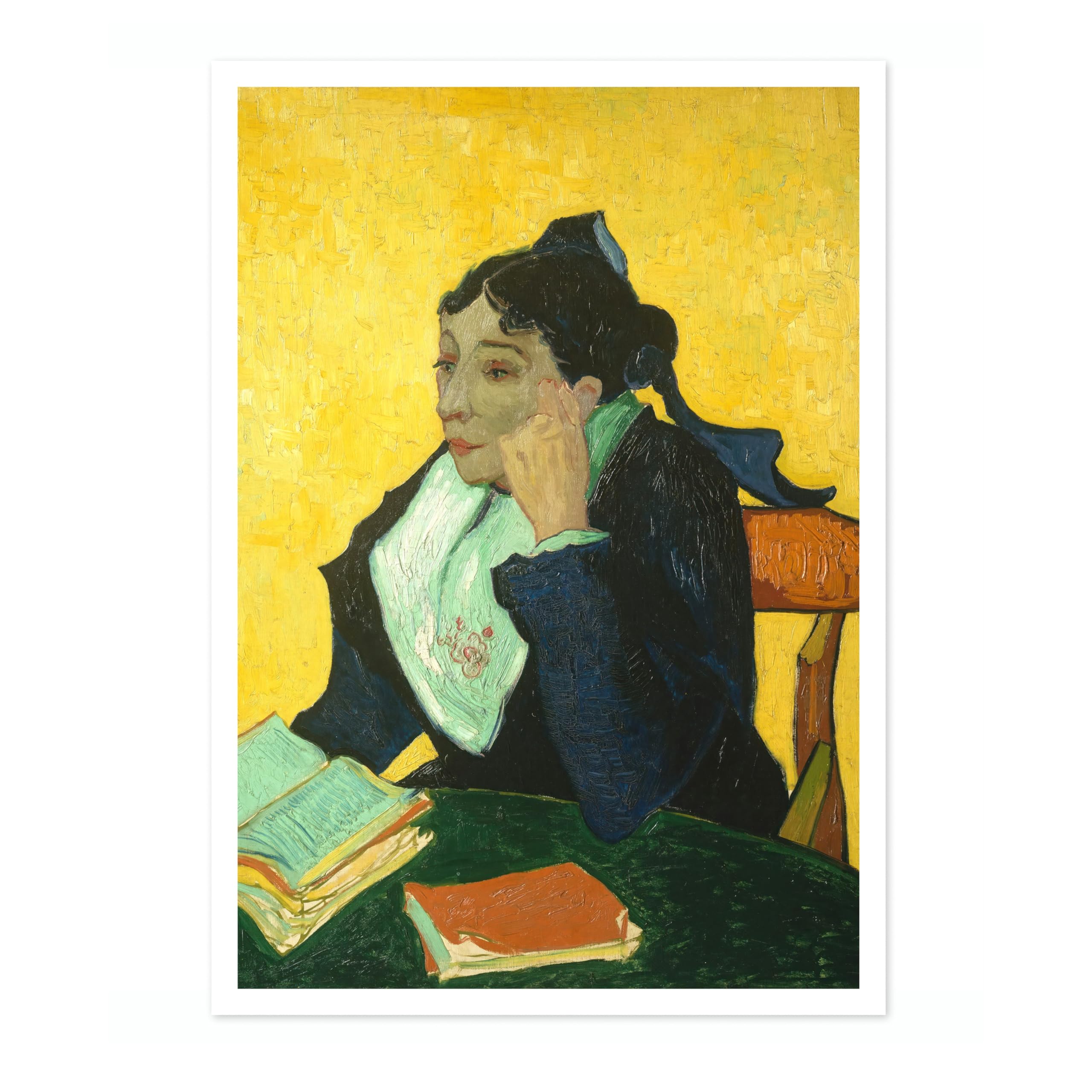 Animato Madame Joseph-Michel Ginoux Vincent Van Gogh Print, Classic Famous Oil Painting Print, Modern Art Exhibition, Home Decor Wall Art, Archival Matte, A1 (Print Only) - 84.1x59.4cm