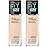 Maybelline Fit Me Matte + Poreless Liquid Foundation Makeup, Ivory, 2 COUNT Oil-Free Foundation