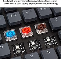 Vista 2 de Keychron K5 SE Teclado mecánico inalámbrico ultradelgado Bluetooth USB con cable diseño de tamaño completo teclado de 104 teclas con interruptor