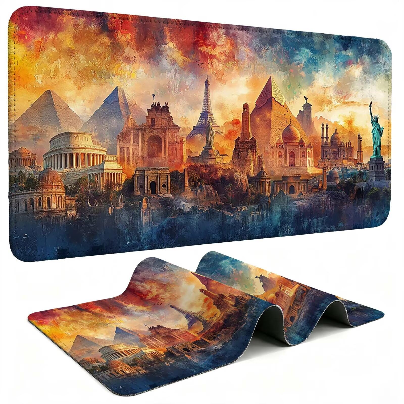 Tapis de Souris Gaming, Abstrait sous Main Bureau XXL 1000x500cm g811g-467