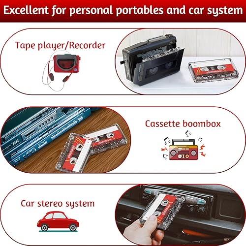 Miniatura 6 de Cinta de casete de audio en blanco  Tiempo de grabación de 90 minutos  Bajo ruido y alta salida  Dictado, grabación MP3 a cinta en blanco  Paquete